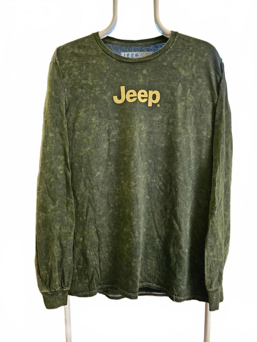 Jeep - green washed look long sleeve t-shirt - Men's S, M or XL full back - NWOT